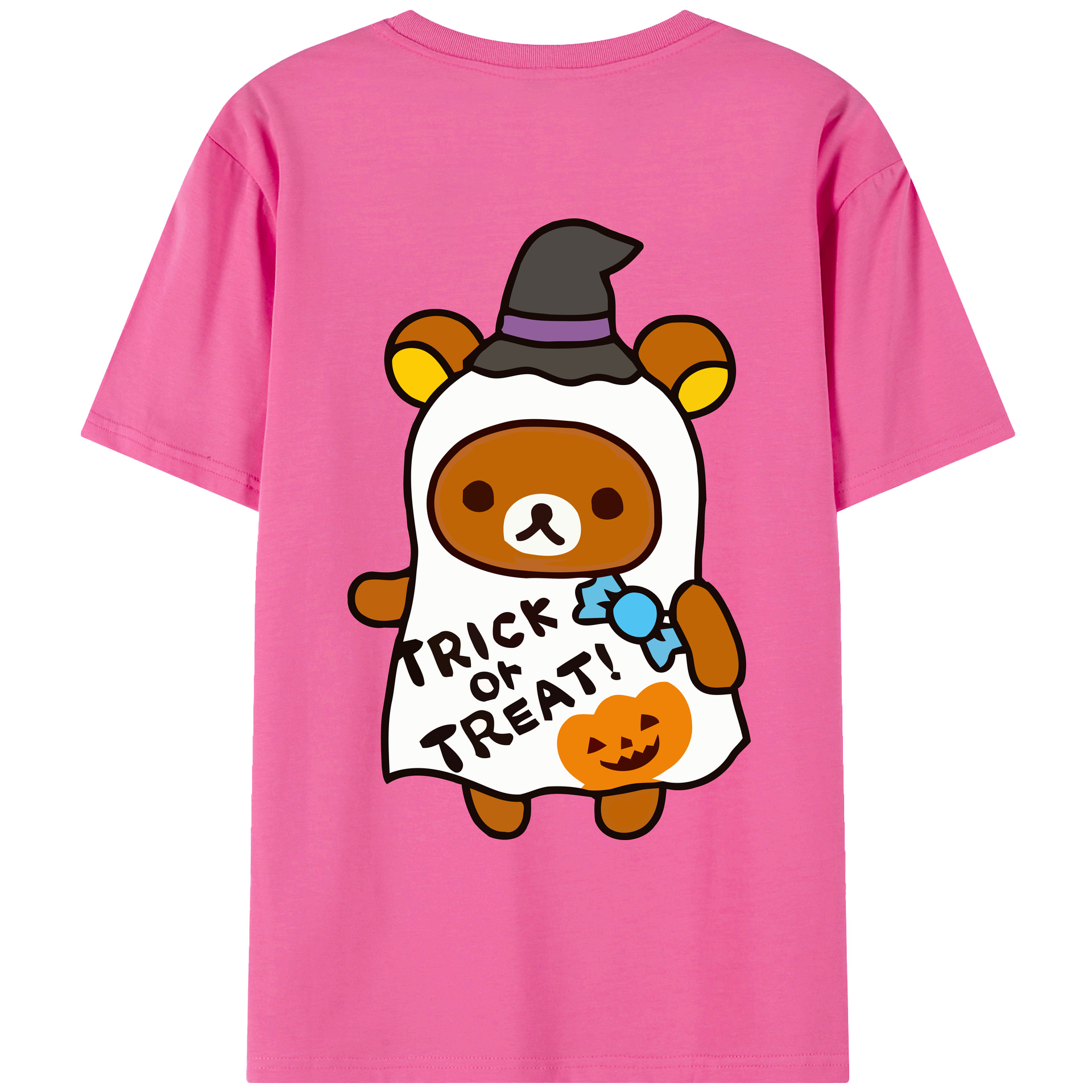 （画像用） リラックマ リラックマ キイロイトリ Rilakkuma Korilakkuma Kiiroitori レディース半袖Tシャツ(バックプリント)